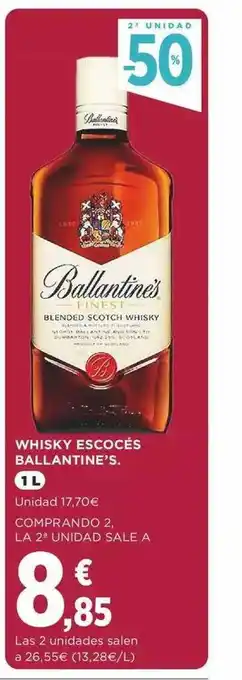 Supercor 2a unidad -50% whisky escocés ballantine's oferta