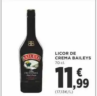 Supercor Licor de crema baileys oferta