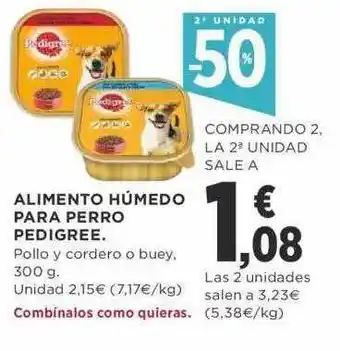 Supercor 2a unidad -50% alimento húmedo para perro pedigree oferta