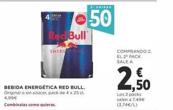Supercor 2a unidad -50% bebida energética red bull oferta