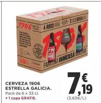 Supercor Cerveza 1906 estrella galicia oferta