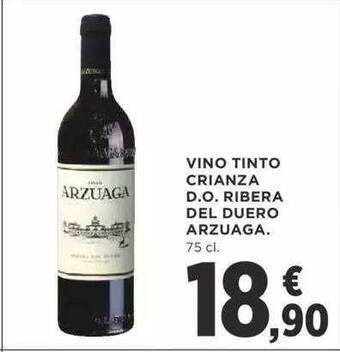 Supercor Vino tinto crianza d.o. ribera del duero arzuaga oferta