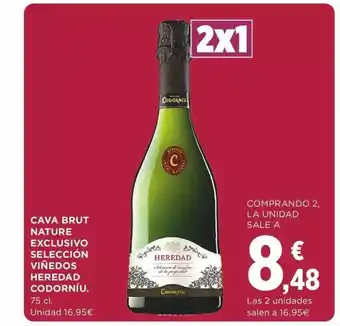Supercor Cava brut nature exclusivo selección viñedos heredad codorníu oferta