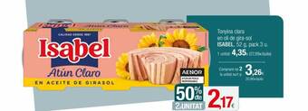 Condis 50% dte. 2a unitat toyina clara en oli de gira-sol isabel pack 3 oferta