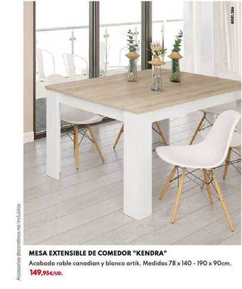 BricoCentro Mesa extensible de comedor oferta
