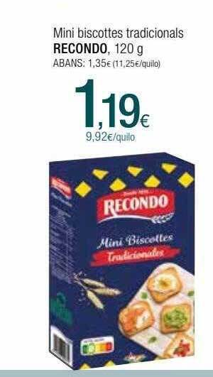 Condis Mini biscottes tradicionals recondo oferta