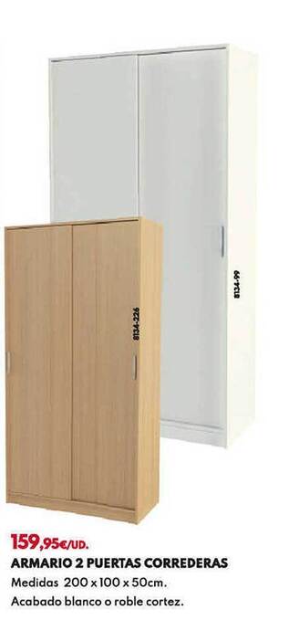 BricoCentro Armario 2 puertas correderas oferta