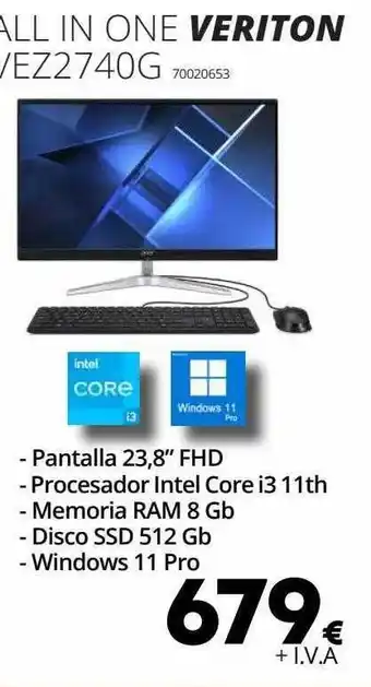 Ecomputer All in one vertion vez2740g oferta