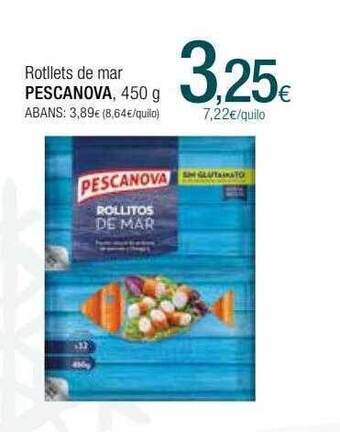 Condis Rotllets de mar pescanova oferta