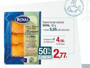 50% dte. 2a unitat salmón fumat marinat roya