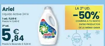 Clarel Ariel líquido active 24 lv oferta