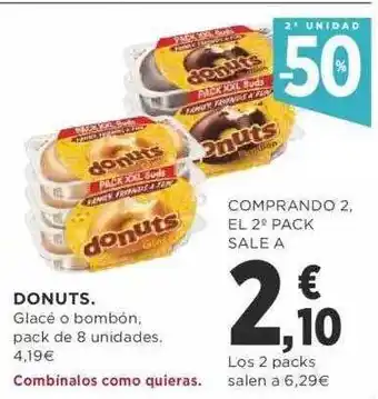 Supercor 2a unidad -50% donuts oferta