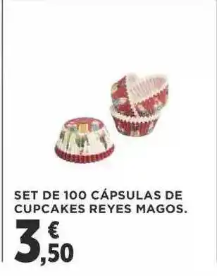 Supercor Set de 100 cápsulas de cupcakes reyes magos oferta