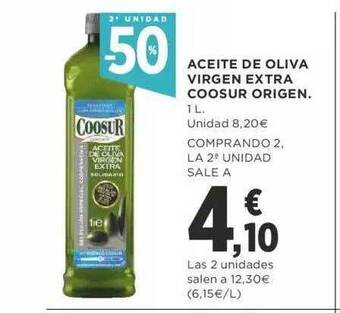 Supercor 2a unidad -50% aceite de oliva virgen extra coosur origen oferta