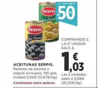 Supercor 2a unidad -50% aceitunas serpis oferta