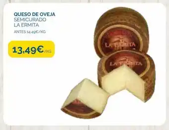 Cash Ecofamilia Queso de oveja semicurado la ermita oferta