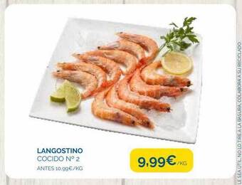 Cash Ecofamilia Langostino cocido n°2 oferta