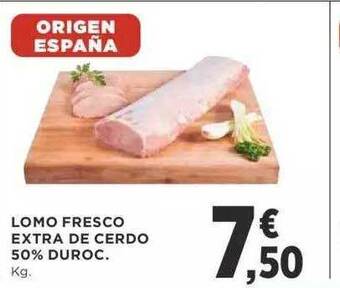 Supercor Lomo fresco extra de cerdo 50% duroc oferta