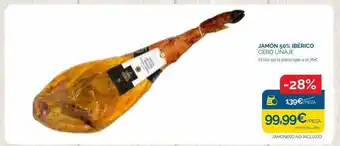 Cash Ecofamilia Jamón 50% ibérico cebo linaje oferta