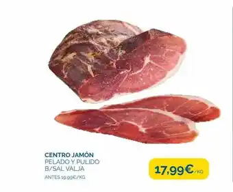 Cash Ecofamilia Centro jamón pelado y pulido b sal valja oferta