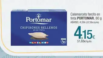 Condis Calamarcets farcits en tinta portomar oferta