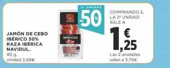 Supercor 2a unidad -50% jamón de cebo ibérico 50% raza ibérica navidul oferta