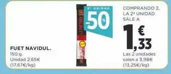 Supercor 2a unidad -50% fuet navidul oferta