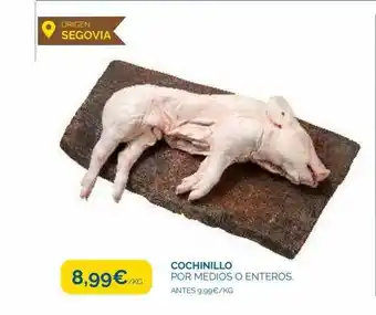 Cash Ecofamilia Cochinillo por medios o enteros oferta