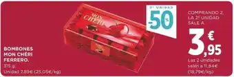 Supercor 2a unidad -50% bombones mon chéri ferrero oferta