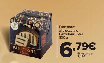 Carrefour Panettone al cioccolato carrefour extra oferta