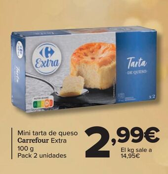 Carrefour Mini tarta de queso carrefour extra oferta