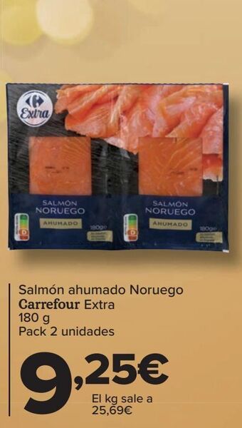 Carrefour Salmón ahumado noruego carrefour extra oferta