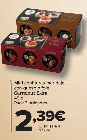 Carrefour Mini confituras maridaje con queso o foie carrefour extra oferta