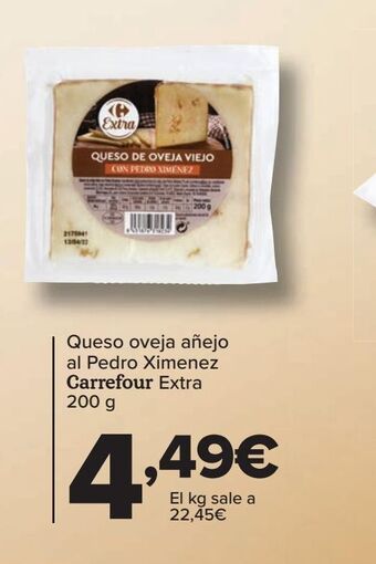 Carrefour Queso oveja añejo al pedro ximenez carrefour extra oferta