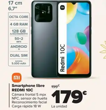 Carrefour Smartphone libre redmi 10c xiaomi oferta