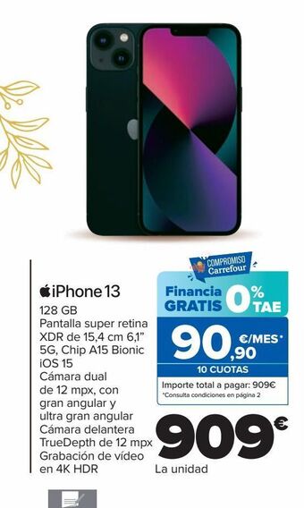 Carrefour Iphone 13 oferta