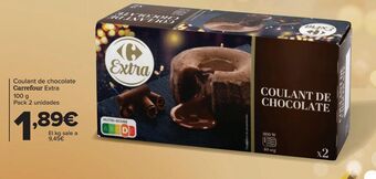 Carrefour Coulant de chocolate carrefour extra oferta