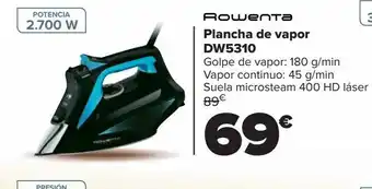 Carrefour Plancha de vapor dw5310 rowenta oferta