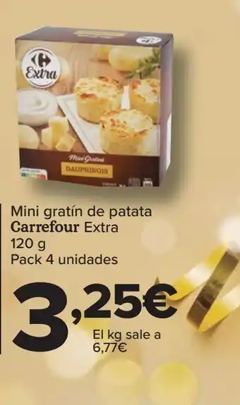 Carrefour Mini gratín de patata carrefour extra oferta