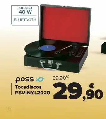 Carrefour Tocadiscos psvinyl2020 poss oferta