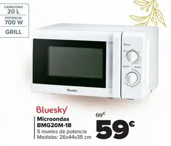 Carrefour Microondas bmg20m-18 bluesky oferta