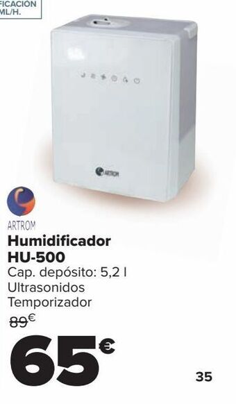 Carrefour Humidificador hu-500 artrom oferta