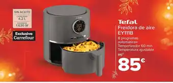 Carrefour Freidora de aire ey111b tefal oferta
