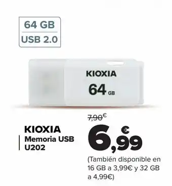 Carrefour Memoria usb kioxia oferta