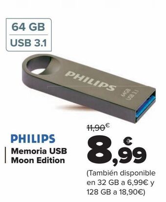 Carrefour Philips memoria usb moon edition oferta