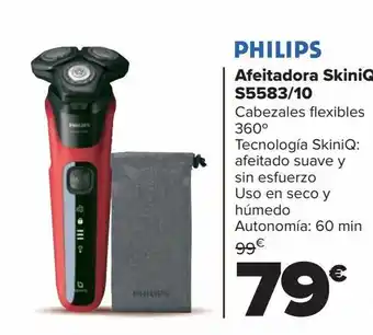 Carrefour Afeitadora skiniq s5583/10 philips oferta