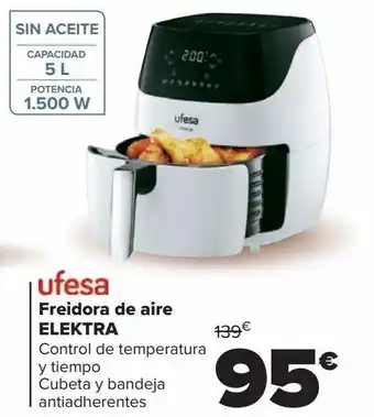 Carrefour Freidora de aire elektra ufesa oferta