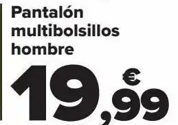 Carrefour Pantalón multibolsillos hombre oferta