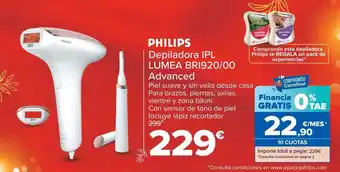 Carrefour Depiladora ipl lumea bri920/00 advanced philips oferta