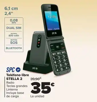 Carrefour Teléfono libre stella 2 spc oferta